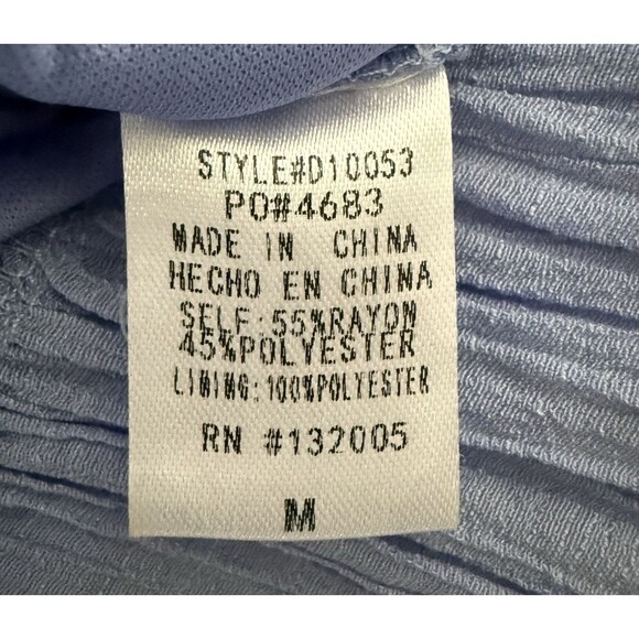 Anthropologie Entro Embroidered Tiered Boho Maxi Dress Women Size M Blue Coral - Picture 9 of 12